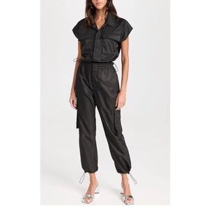 Pistola Jade Waist Utility Black Jumpsuit Modern Women’s Small